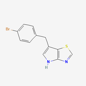 6-[(4-bromophenyl)methyl]-4H-pyrrolo[2,3-d][1,3]thiazole