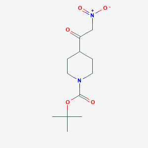 molecular formula C12H20N2O5 B13871118 Tert-butyl 4-(2-nitroacetyl)piperidine-1-carboxylate 