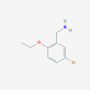 molecular formula C9H12BrNO B1387118 5-Bromo-2-ethoxybenzylamine CAS No. 887582-48-1