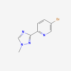 5-bromo-2-(1-methyl-1H-1,2,4-triazol-3-yl)pyridine