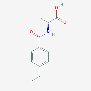 B1387120 (2S)-2-[(4-Ethylphenyl)formamido]propanoic acid CAS No. 1160504-55-1