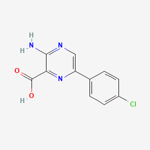 3-Amino-6-(4-chlorophenyl)pyrazine-2-carboxylic acid