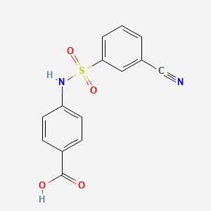 4-[(3-cyanophenyl)sulfonylamino]benzoic Acid