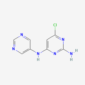 6-chloro-4-N-pyrimidin-5-ylpyrimidine-2,4-diamine