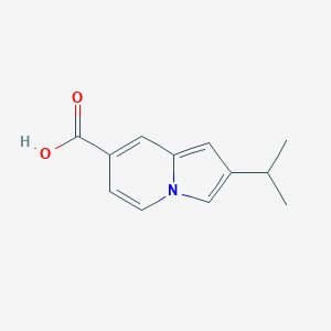 molecular formula C12H13NO2 B13871236 2-Propan-2-ylindolizine-7-carboxylic acid 