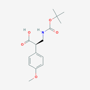 B1387124 (S)-3-tert-Butoxycarbonylamino-2-(4-methoxy-phenyl)-propionic CAS No. 1280787-10-1