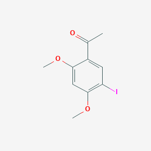 molecular formula C10H11IO3 B13871273 1-(5-Iodo-2,4-dimethoxyphenyl)ethanone 