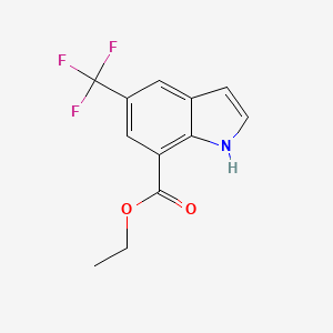 ethyl 5-(trifluoromethyl)-1H-indole-7-carboxylate