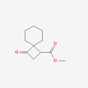 molecular formula C11H16O3 B13871325 3-oxo-Spiro[3.5]nonane-1-carboxylic acid methyl ester CAS No. 1404311-96-1