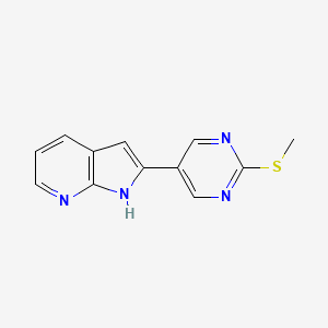 2-(2-methylsulfanylpyrimidin-5-yl)-1H-pyrrolo[2,3-b]pyridine