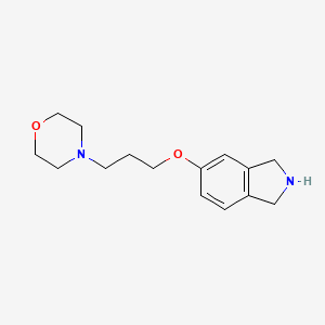 molecular formula C15H22N2O2 B13871340 4-[3-(2,3-dihydro-1H-isoindol-5-yloxy)propyl]morpholine 