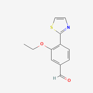 3-Ethoxy-4-(1,3-thiazol-2-yl)benzaldehyde