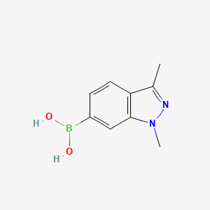 molecular formula C9H11BN2O2 B1387139 (1,3-Dimethyl-1H-indazol-6-YL)boronic acid CAS No. 1310405-37-8