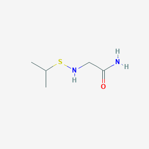 molecular formula C5H12N2OS B13871398 2-(Propan-2-ylsulfanylamino)acetamide 