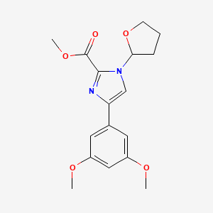 Methyl 4-(3,5-dimethoxyphenyl)-1-(oxolan-2-yl)imidazole-2-carboxylate