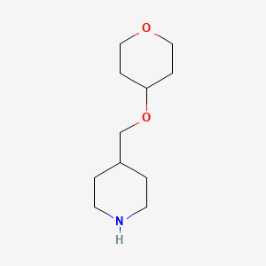 molecular formula C11H21NO2 B13871420 4-[[(tetrahydro-2H-pyran-4-yl)oxy]methyl]Piperidine CAS No. 265108-39-2