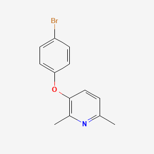 3-(4-Bromophenoxy)-2,6-dimethylpyridine