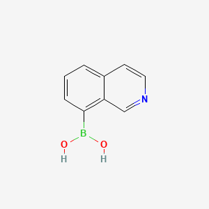 molecular formula C9H8BNO2 B1387145 Isoquinolin-8-ylboronic acid CAS No. 721401-43-0