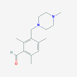 2,4,6-Trimethyl-3-[(4-methylpiperazin-1-yl)methyl]benzaldehyde