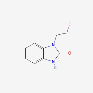 molecular formula C9H9IN2O B13871477 3-(2-iodoethyl)-1H-benzimidazol-2-one 