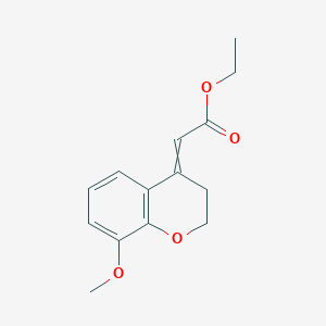 Ethyl 2-(8-methoxy-2,3-dihydrochromen-4-ylidene)acetate