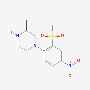 1-[2-(Methylsulfonyl)-4-nitrophenyl]-3-methylpiperazine