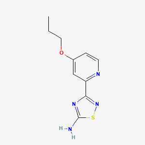 3-(4-Propoxypyridin-2-yl)-1,2,4-thiadiazol-5-amine