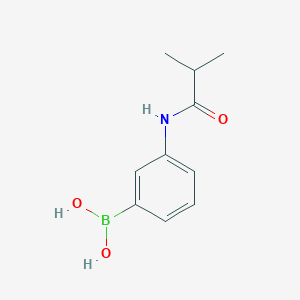 molecular formula C10H14BNO3 B1387154 3-(Isobutyramido)benzeneboronic acid CAS No. 874459-76-4