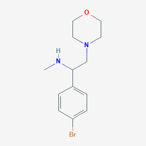 [1-(4-Bromophenyl)-2-morpholin-4-ylethyl]methylamine