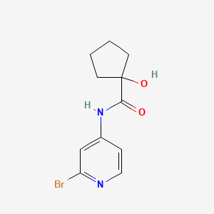 molecular formula C11H13BrN2O2 B13871571 N-(2-bromopyridin-4-yl)-1-hydroxycyclopentane-1-carboxamide 