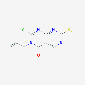 2-Chloro-7-methylsulfanyl-3-prop-2-enylpyrimido[4,5-d]pyrimidin-4-one