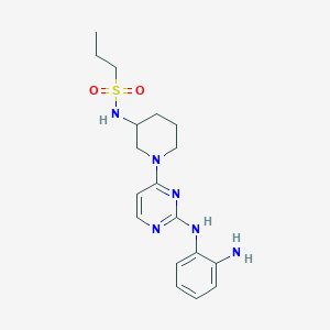 N-[1-[2-(2-aminoanilino)pyrimidin-4-yl]piperidin-3-yl]propane-1-sulfonamide