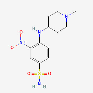 4-[(1-Methylpiperidin-4-yl)amino]-3-nitrobenzenesulfonamide