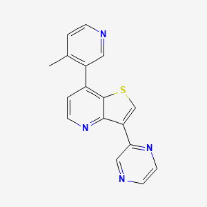 7-(4-Methylpyridin-3-yl)-3-pyrazin-2-ylthieno[3,2-b]pyridine