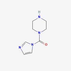 molecular formula C8H12N4O B13871634 Imidazol-1-yl(piperazin-1-yl)methanone 