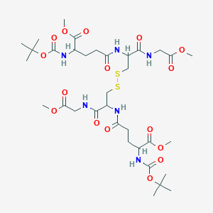 molecular formula C34H56N6O16S2 B13871636 Boc-DL-gGlu(OMe)-DL-Cys(1)-Gly-OMe.Boc-DL-gGlu(OMe)-DL-Cys(1)-Gly-OMe 