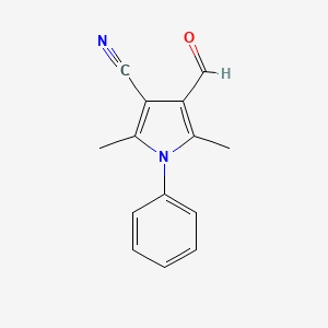 4-Formyl-2,5-dimethyl-1-phenyl-1H-pyrrole-3-carbonitrile