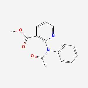 molecular formula C15H14N2O3 B13871643 methyl 2-(N-phenylacetamido)nicotinate 