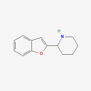 molecular formula C13H15NO B13871649 2-(1-Benzofuran-2-yl)piperidine 