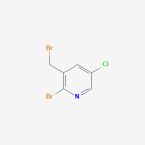 molecular formula C6H4Br2ClN B13871653 2-Bromo-3-(bromomethyl)-5-chloropyridine 