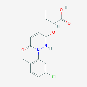 2-{[1-(5-Chloro-2-methylphenyl)-6-oxo-1,2,3,6-tetrahydropyridazin-3-yl]oxy}butanoic acid
