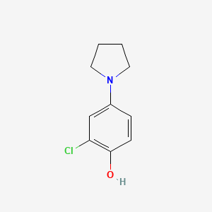 2-Chloro-4-pyrrolidin-1-ylphenol