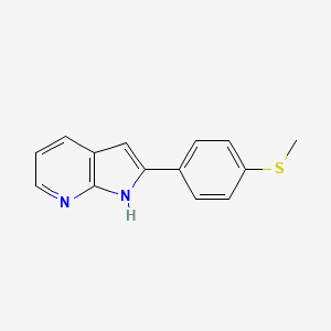 2-(4-methylsulfanylphenyl)-1H-pyrrolo[2,3-b]pyridine