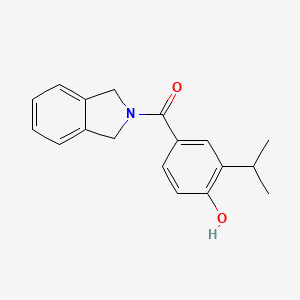 molecular formula C18H19NO2 B13871737 1,3-Dihydroisoindol-2-yl-(4-hydroxy-3-propan-2-ylphenyl)methanone 