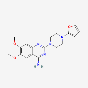 molecular formula C18H21N5O3 B13871744 2-(4-Furan-2-yl-piperazin-1-yl)-6,7-dimethoxy-quinazolin-4-ylamine 