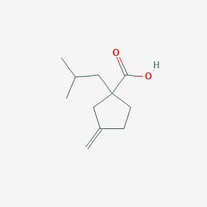 3-Methylene-1-isobutyl-cyclopentanecarboxylic acid