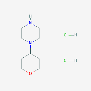 molecular formula C9H20Cl2N2O B1387176 1-(tetrahydro-2H-pyran-4-yl)piperazine dihydrochloride CAS No. 790223-65-3