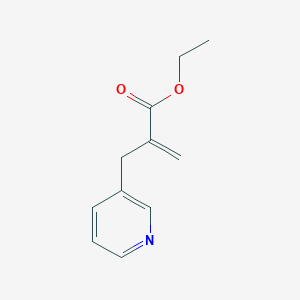 molecular formula C11H13NO2 B13871776 Ethyl 2-(pyridin-3-ylmethyl)prop-2-enoate CAS No. 858035-99-1