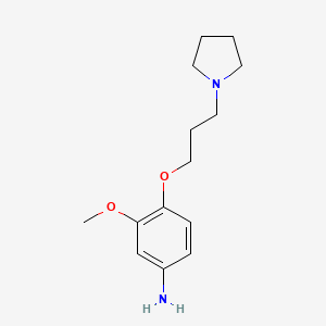 3-Methoxy-4-(3-pyrrolidin-1-ylpropoxy)aniline