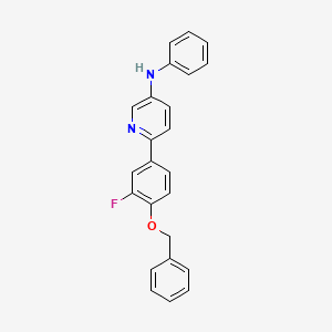 6-(4-(benzyloxy)-3-fluorophenyl)-N-phenylpyridin-3-amine